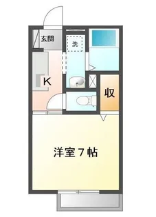 バーミリオン沖野上【102号室】の間取り