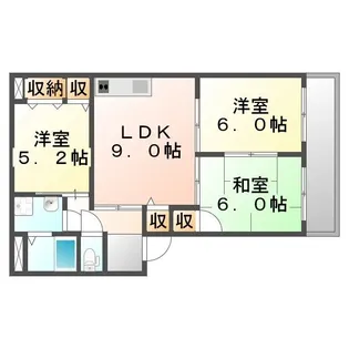 サン・オーレみち【101号室】の間取り