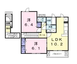 プリムローズ しんいち【202号室】の間取り
