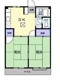 ジョイフルタウン【102号室】の間取り