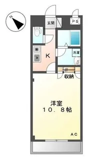 ソレアード【105号室】の間取り