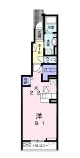 ダングラッツェⅡ【102号室】の間取り