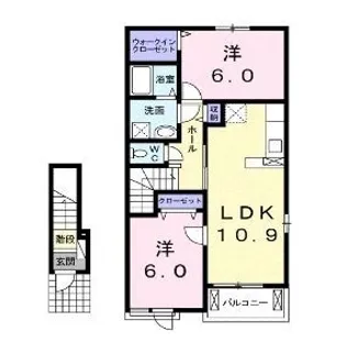コッティ光Ⅰ【202号室】の間取り