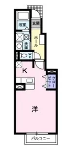 アプローズⅡ【102号室】の間取り