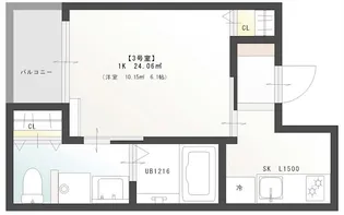 reve南本庄【103号室】の間取り