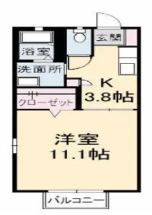 クレスト22 C棟【203号室】の間取り