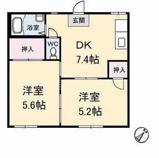 ジュネス川口【101号室】の間取り