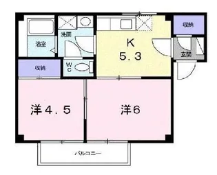 ソレーユ久安【202号室】の間取り