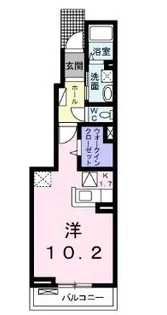 サンライトグレイスⅢ【102号室】の間取り