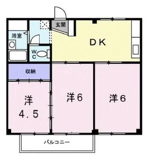 シティハイツあや【102号室】の間取り