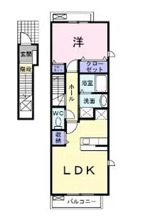 アルドーレA【201号室】の間取り