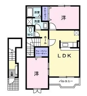 ウィル【203号室】の間取り
