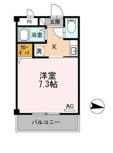 コーポひかり【306号室】の間取り