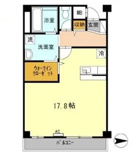 バンガーデン【307号室】の間取り