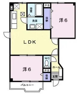 サンハイムC【101号室】の間取り