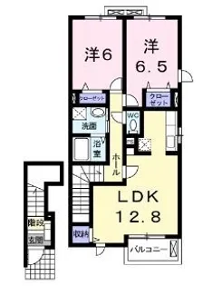 グランリーオB【202号室】の間取り
