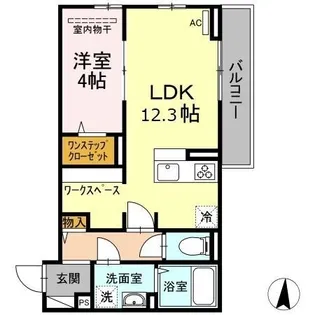 メゾン王子【102号室】の間取り