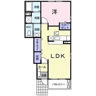 ソレイユ【102号室】の間取り