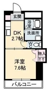 レアンドロス【206号室】の間取り