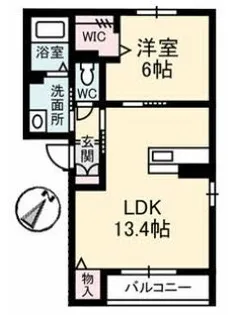 グランベレオ沖野上【302号室】の間取り
