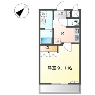 オリオン・セトル【103号室】の間取り
