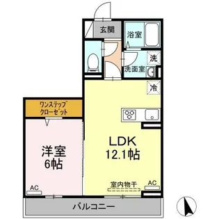 メゾン ド ミュゼ【205号室】の間取り