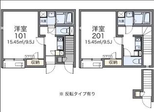 レオネクストセゾンMK【201号室】の間取り