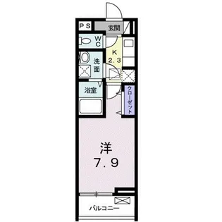 ローズメヌエット【103号室】の間取り