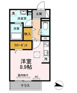 フレッチェ・ボスコⅡ【201号室】の間取り