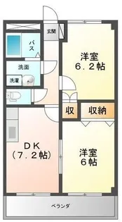 サンコートK【302号室】の間取り