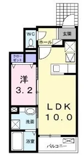 エービーフィールド【103号室】の間取り