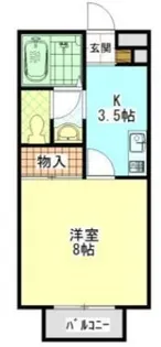ポートサイド21【201号室】の間取り