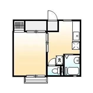 サンシティラサール【102号室】の間取り