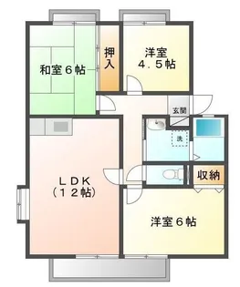 サンビレッジ城西 F【201号室】の間取り
