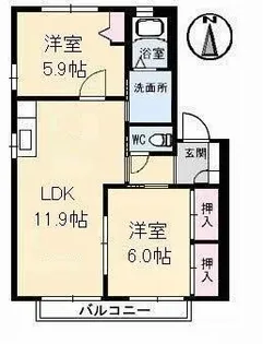 プラネット 3【202号室】の間取り