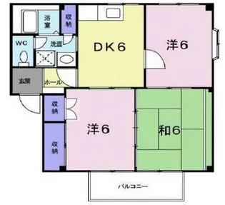 カームネス福山A【202号室】の間取り