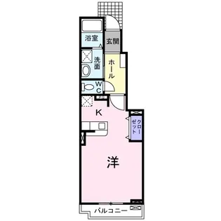 プロシャンドゥミールA【102号室】の間取り
