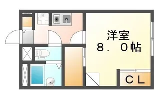 レオパレスヴィラ クレールⅡ【203号室】の間取り