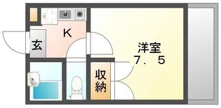 1Kの間取り画像