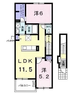 ラピス【203号室】の間取り