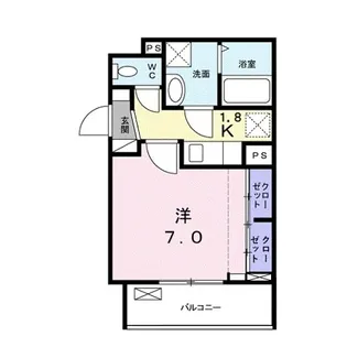 シャルマン新涯【203号室】の間取り
