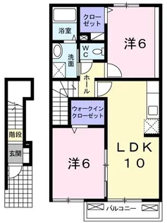 フィオーレ【202号室】の間取り
