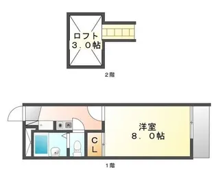 レオパレスTAMAKI【103号室】の間取り