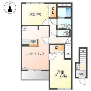 SUNNY COURT,【203号室】の間取り