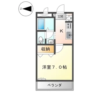 グランシャリオ【203号室】の間取り