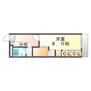 レオパレスサンシャイン尾道【104号室】の間取り