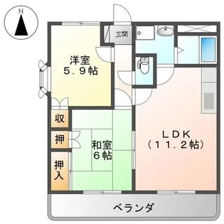 コンフォール パレス【305号室】の間取り