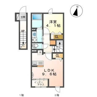 ティエラ・セゾン【203号室】の間取り
