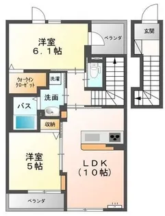 シュエット【203号室】の間取り