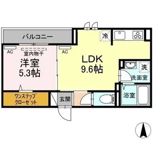 アリビオ【201号室】の間取り
